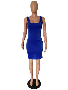 FIT ME CHIC DRESS-BLUE